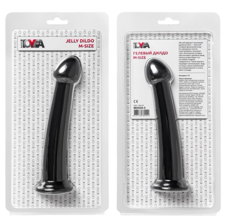 Гелевый фаллос ToyFa Jelly Dildo M